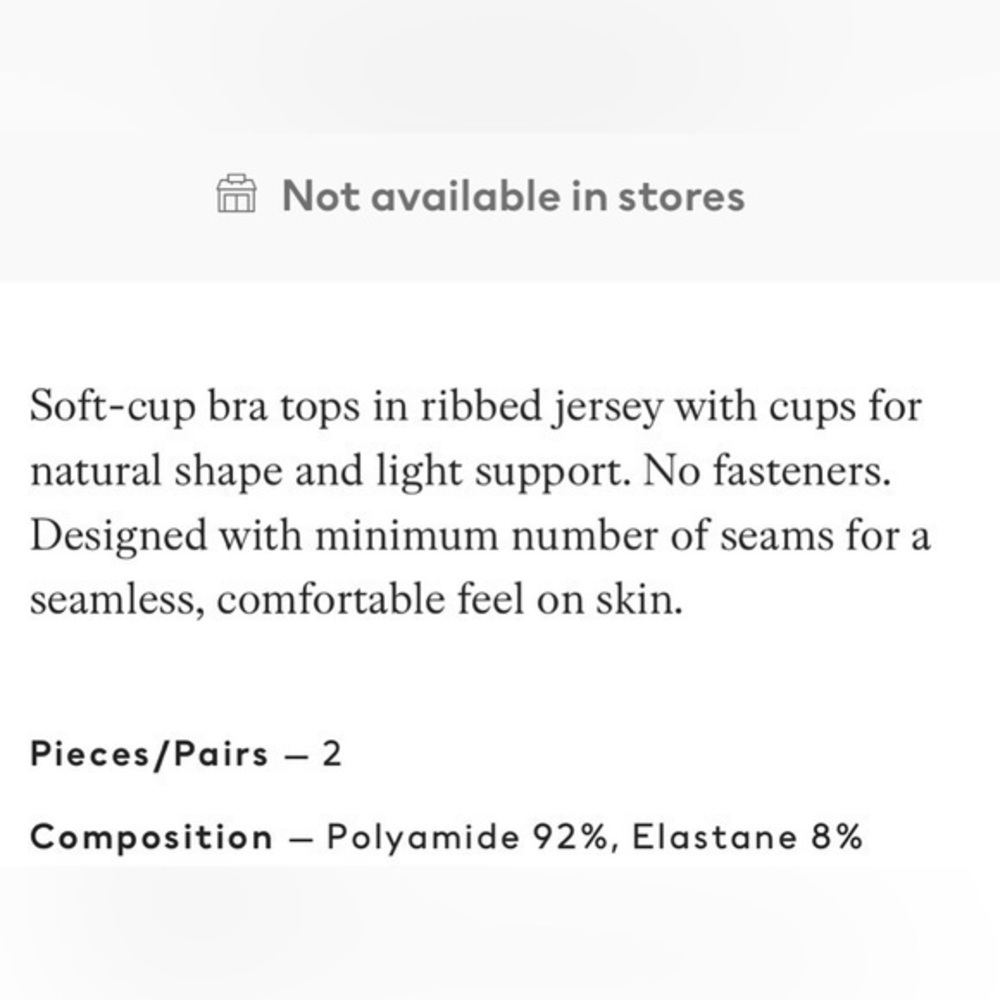 NWOT H&M | Ribbed Bralette - Picture 9 of 10